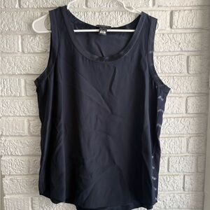 Lafayette 148 New York Navy Sleeveless Tank
